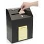 Black Recycled Acrylic Suggestion Box with wall mounting design