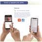 Rotating smart security camera with Tuya Smart and Smart Life app compatibility 