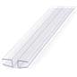 Expandable acrylic sneeze shield kit with two clear hinges