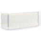 Acrylic protective splash guard with expanding panels 