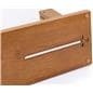 Wood framed vertical hygiene barrier with scratch resistant base
