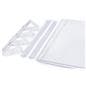 Expandable acrylic sneeze shield kit with four feet