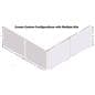 Expandable acrylic sneeze shield kit with multiple units together