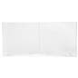 Expandable acrylic sneeze shield kit with 28 inch tall and 32 inch wide panels 