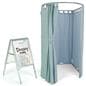 Portable dressing room with overall depth of 60 inches