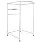 Mobile fitting room frame with lightweight aluminum build