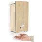 Wall mount sanitizer with dispenser cover requires four C cell batteries
