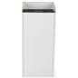 Custom retail beverage rack features white powder coated finish 