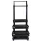 Garden center hanging display stand with three step watering trays