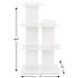 Tiered retail shelving display with floor standing placement style 