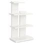 Tiered retail shelving display with three levels 