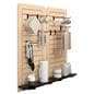 Retail slatwall panels in maple