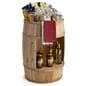 Bourbon barrel display case with natural cedar finish