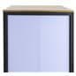 Rolling modular gondola unit with frosted acrylic side panels