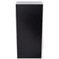 Wedge pedestal shelf with wall mounted placement style