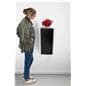 Wedge pedestal shelf with overall height of 28 inches tall