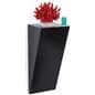 Wedge pedestal shelf with max weight capacity of 50lbs