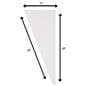 Wedge pedestal shelf with tapered design