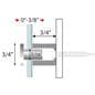 Stainless Steel Standoffs: Sold In Sets Of 4