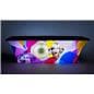 Atmospheric glowing 8' event table package with custom spandex cover and LED light kit