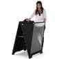 A-Frame Sidewalk Sign Holder is sturdy enough to stand up to the elements