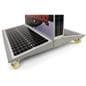 Solar Light Box Banner Stand with Floor Standing Placement