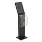 Lockable Black Floor Standing Charity Box