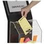 Black Floor Standing Charity Box with Square Base