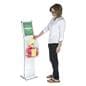 Clear Charity Collection Box with Acrylic Stand