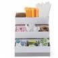 Steel and acrylic coffee bar condiment dispenser