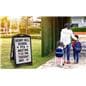24 x 36 A-frame letter board sidewalk sign with fourteen total rows of text