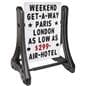 24 x 36 letter board swinger signage with fourteen total rows of messaging