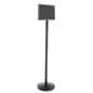 Black Stanchion with Sign Frame 