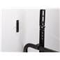 Modern steel easel TV mount with anti-tip metal wire