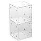 Clear Set of 2 Plastic Display Containers
