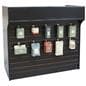 Ledgetop service counter with slatwall front