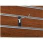 4" Chrome Single Hook Pin for Slat Panel with Angled Tip