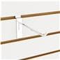 Slatwall hooks work well with slatwall panels of any color