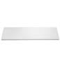 Slat wall shelf with white melamine finish