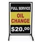 T-base 24x36 black swinging sidewalk sign holder