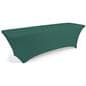 Forest green fitted spandex table covers