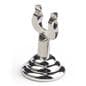 silver place card holders