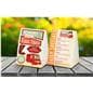 Custom table tents with portrait orientation