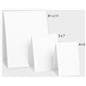 Custom table tents with heavyweight cardstock construction 