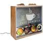 Wooden backlit trade show counter