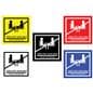No seating table sticker with self-adhesive backing
