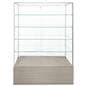 Retail glass display cabinet with lock