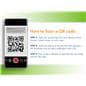 Custom QR code stickers with compatibility for smartphone devices