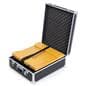Folding Magazine Rack with Tabletop and Lockable Carrying Case