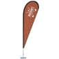 Custom Teardrop Flag features your custom artwork